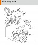 Stihl MSA 120 C-B 1/4\"P SET Cordless chain saw Battery Chainsaw Spare Parts